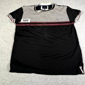 Marc Asher New York Golf‎ T Shirt Mens Medium Black Tennis Performance Outdoor